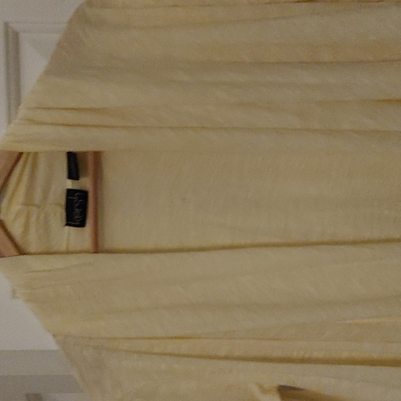 Kersh Lemon Yellow Open Waterfall Cardigan ~ Size S - Picture 2 of 9